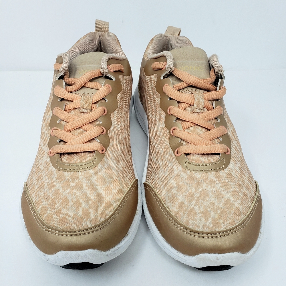 Vionic Python Lace Up Peach Gold Sneakers Women - image 2